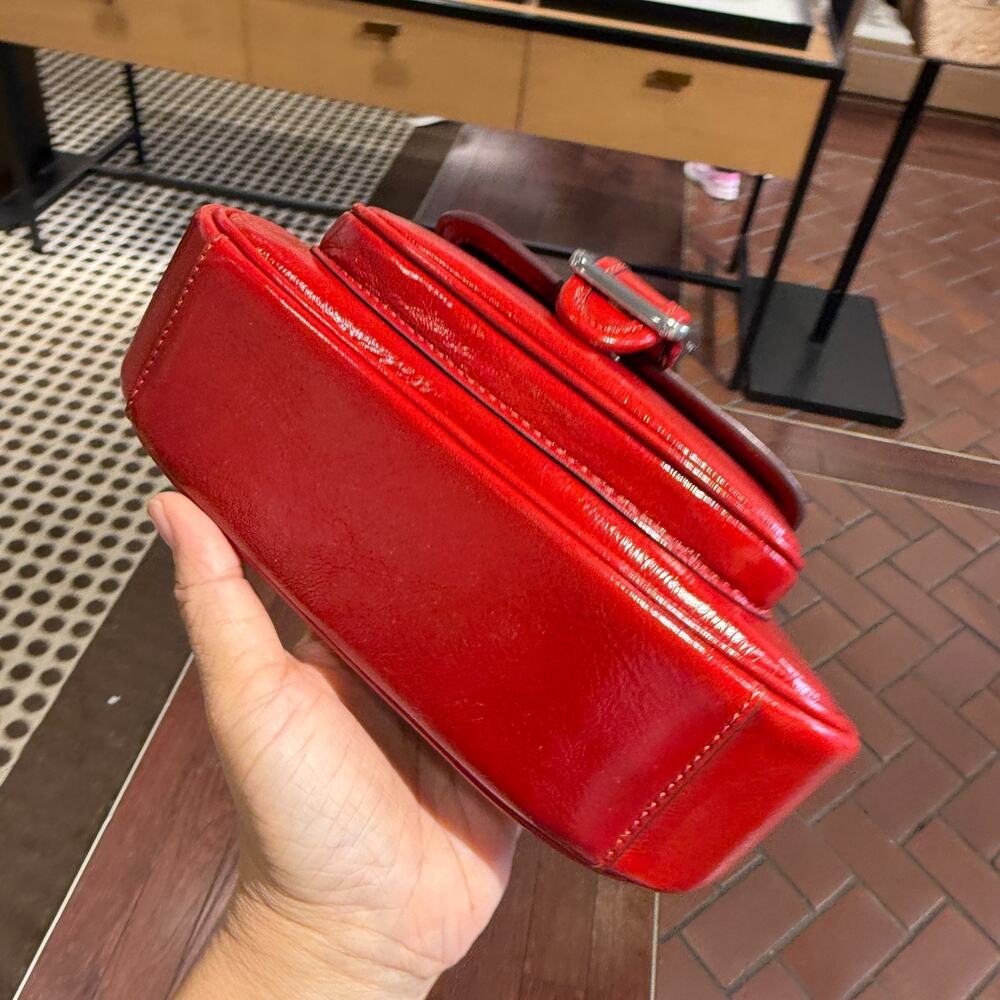 Coach Outlet Ashton Mini Shoulder Bag CDB19 Silver/Dark Cardinal - Picture 7 of 10